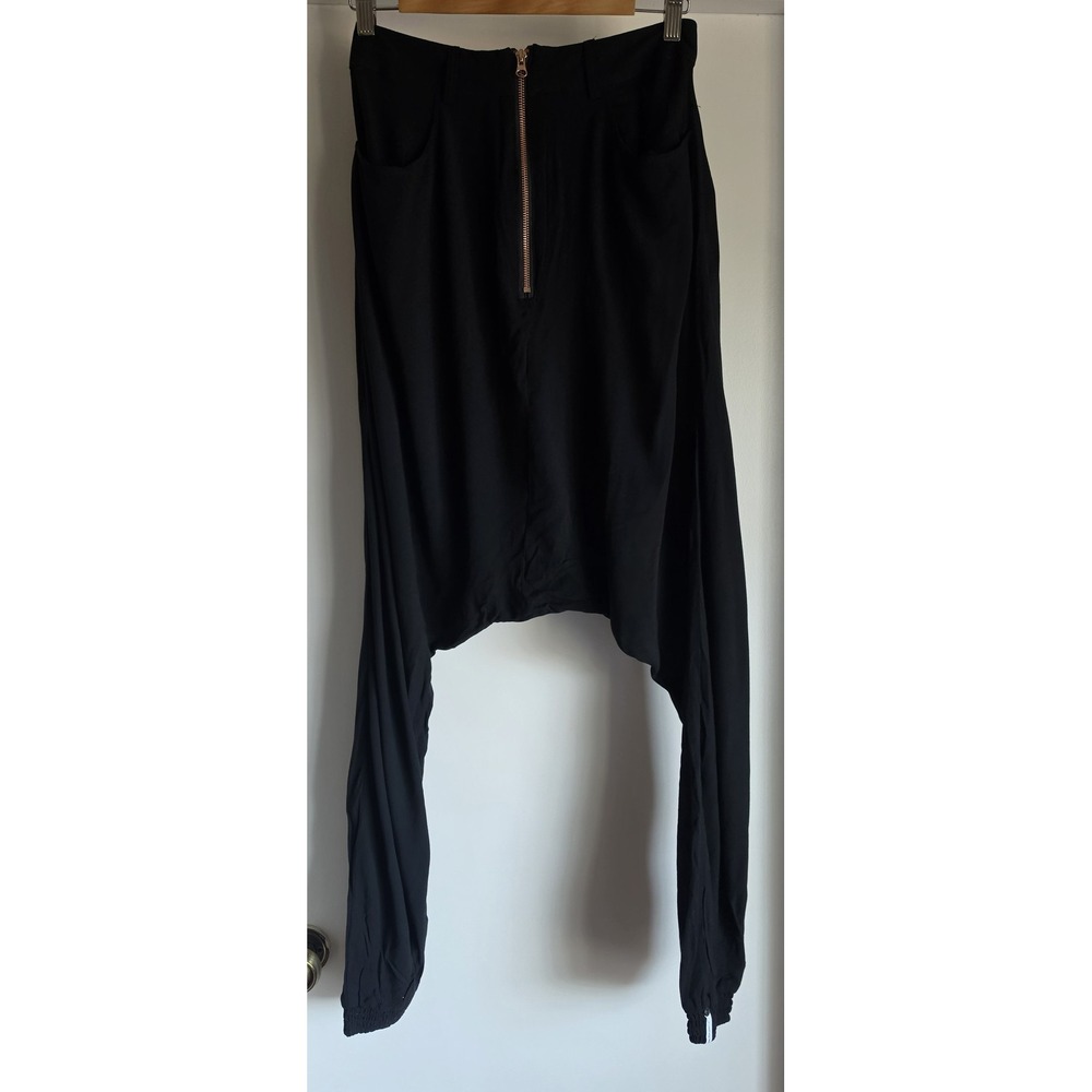 One Teaspoon Harem Pants Women S Black Solid Bohemian Streetwear